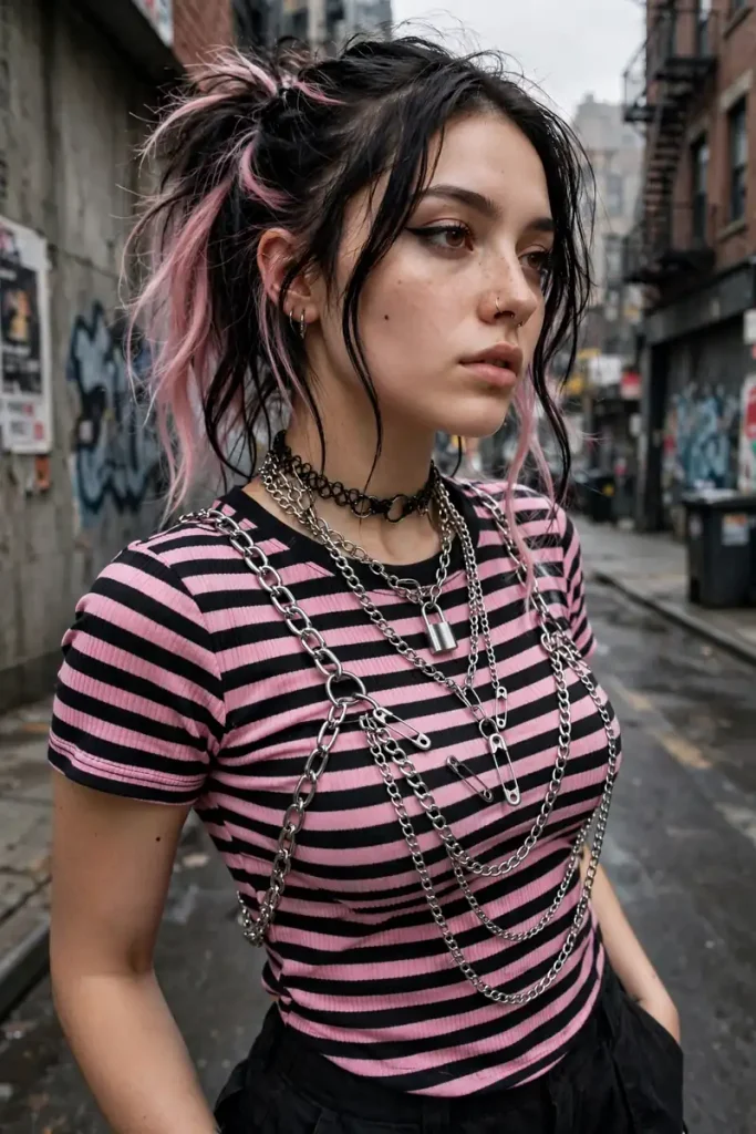 rob 04 e girl stripes chains