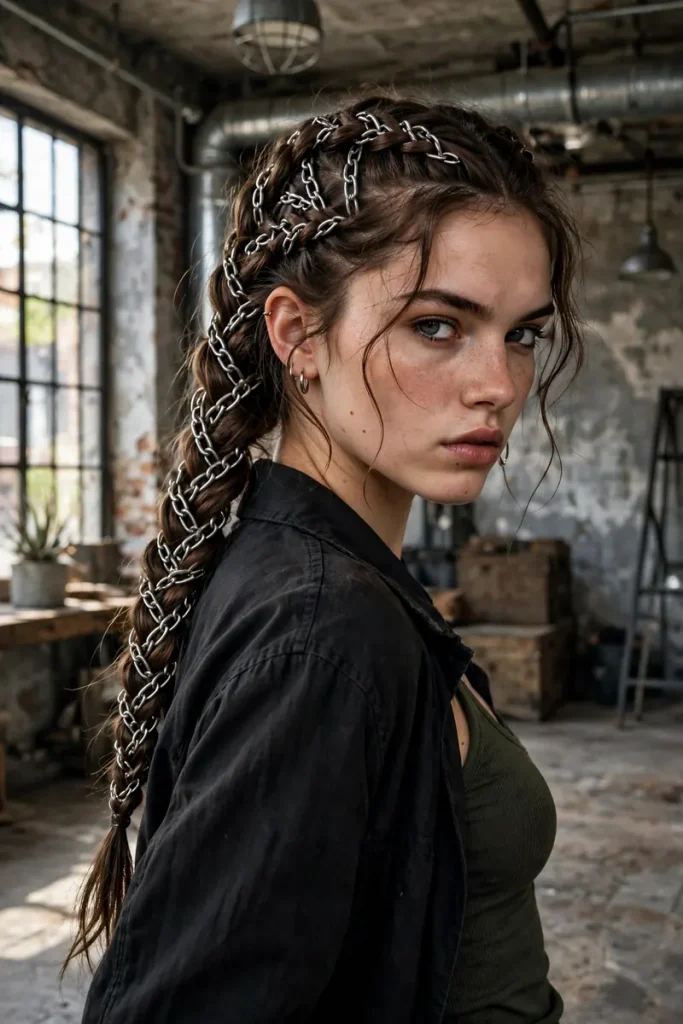 17 Unique Hairstyle Ideas, Sorted by the Surprise That Makes Them Stand Out 5 unique 04 chain woven braid