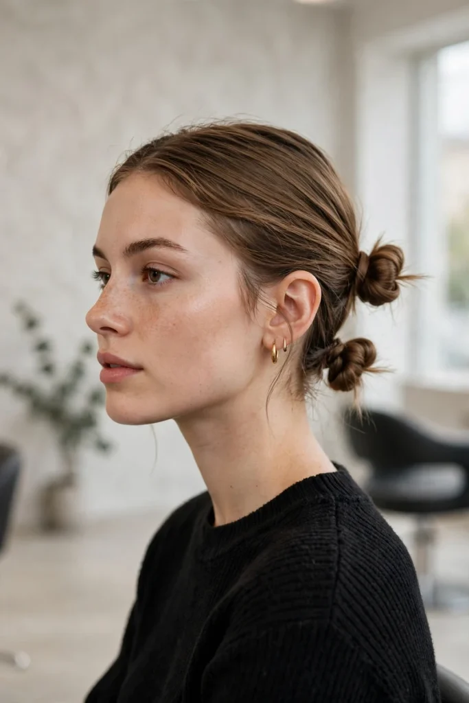 17 Unique Hairstyle Ideas, Sorted by the Surprise That Makes Them Stand Out 8 unique 07 nape double knot