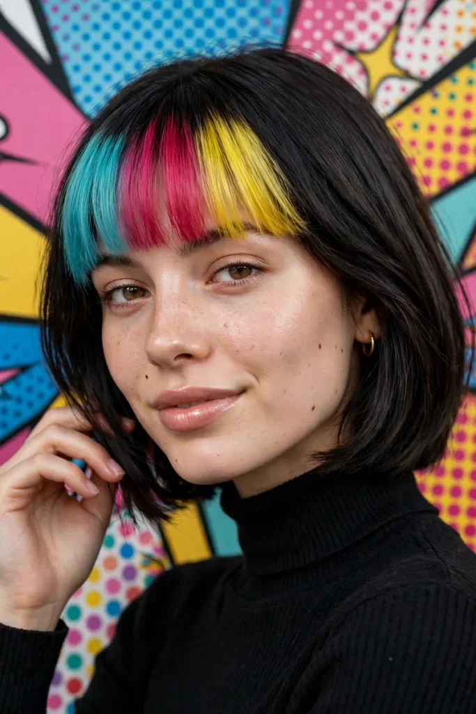 17 Unique Hairstyle Ideas, Sorted by the Surprise That Makes Them Stand Out 12 unique 11 color blocked bangs