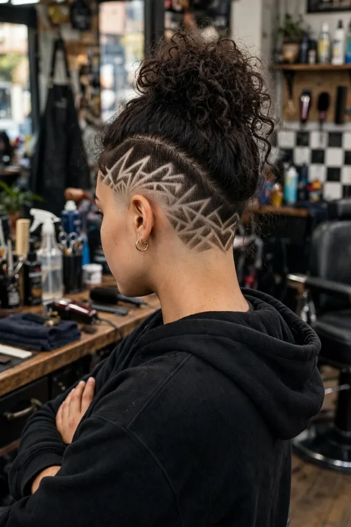 17 Unique Hairstyle Ideas, Sorted by the Surprise That Makes Them Stand Out 15 unique 14 nape design