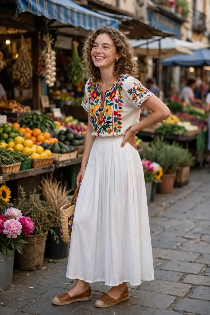 ws 06 white maxi colorful top flats