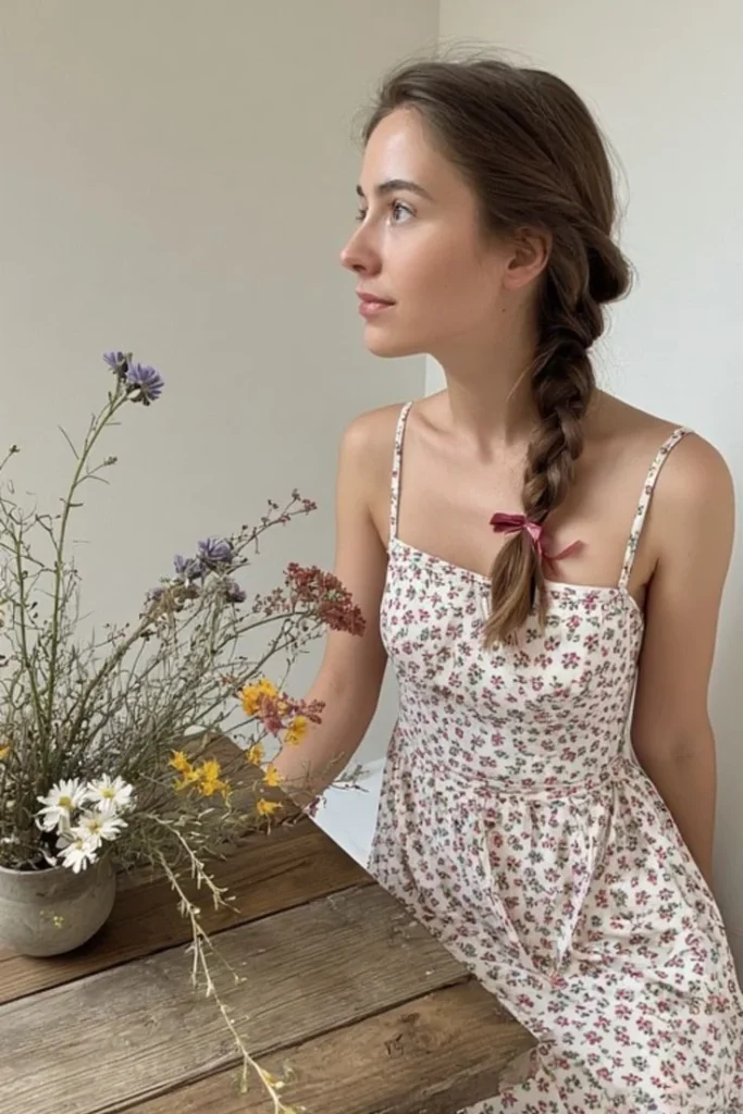 16 Cute Hairstyles for School That Look Adorable Even at 7 A.M. 8 A Loose Side Braid With Ribbon
