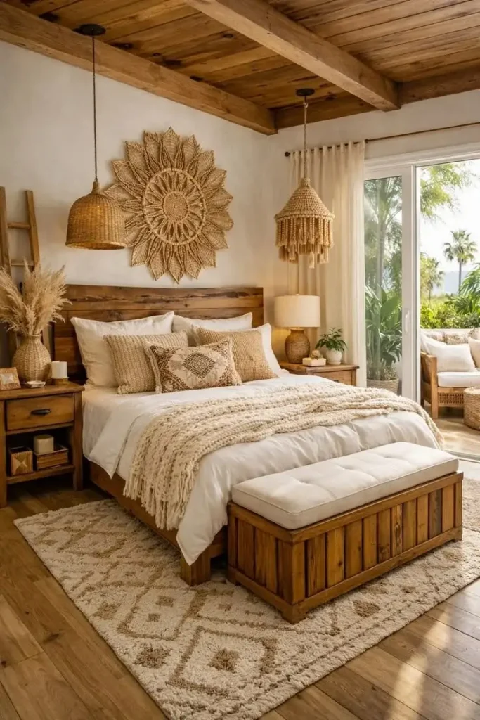19 Guest Bedroom Ideas That Look Straight Out of a Luxury Hotel 8 Boho Chic Escape