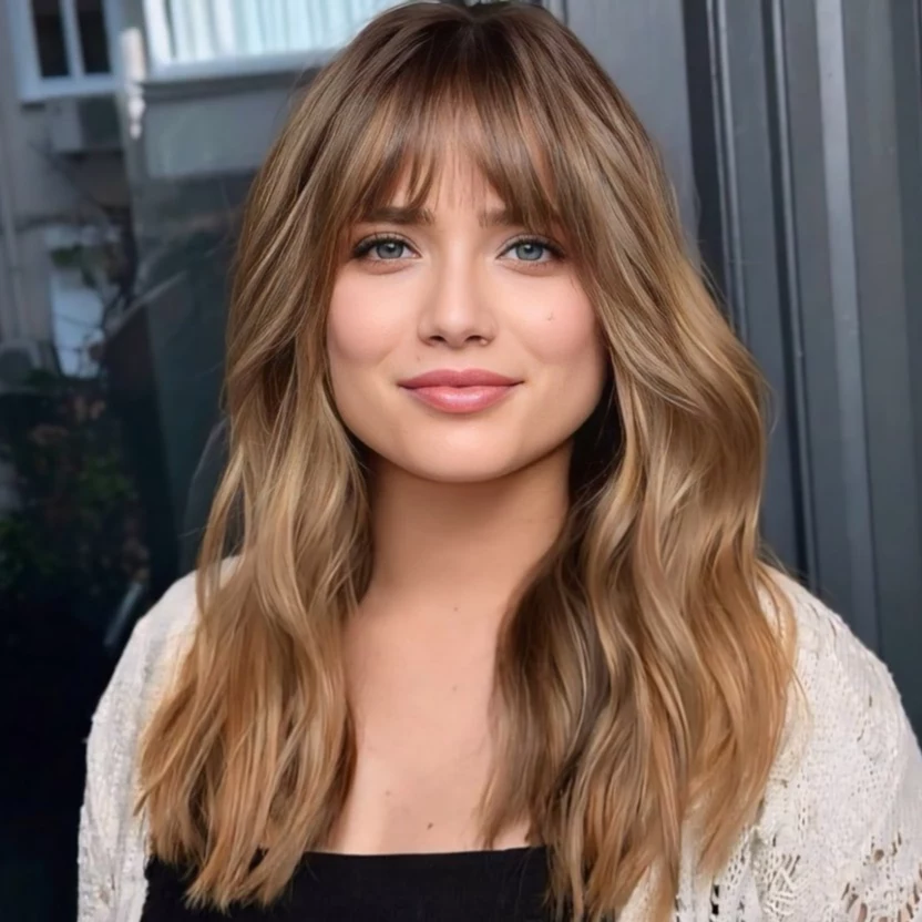 18 Bang Hairstyles That'll Make You Want to Grab Scissors ASAP 9 Bottleneck Bangs