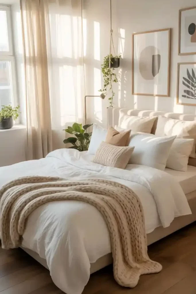 19 Guest Bedroom Ideas That Look Straight Out of a Luxury Hotel 18 Cozy Layered Bedding Setup