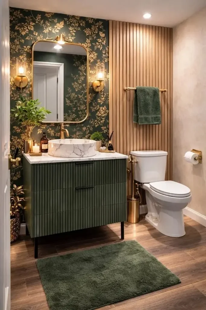 20 Trending Bathroom Ideas That Are Seriously Making Every Home Look Expensive in 2026 20 Dramatic Wallpaper