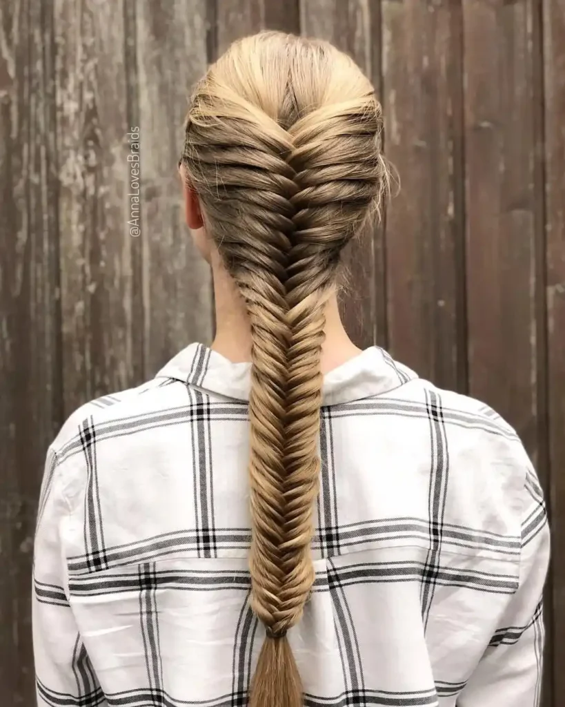 19 Formal Hairstyles for Long Hair That'll Have Everyone Asking "Who Does Your Hair?!" 12 Fishtail Braid Pinned Up