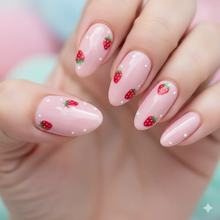 18 Pink Chrome Nail Ideas That Are So Good, You’ll Stare At Your Hands All Day 4 Glazed Donut Strawberry Pink