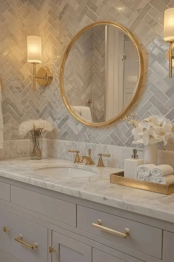 20 Trending Bathroom Ideas That Are Seriously Making Every Home Look Expensive in 2026 17 Gold and Brass Accents