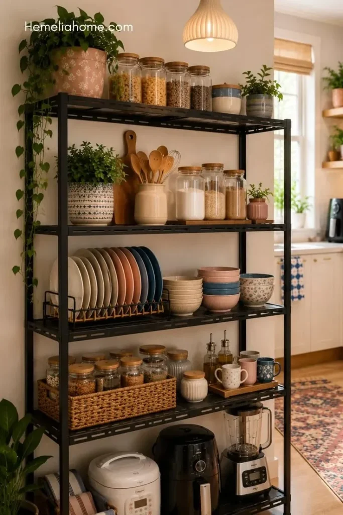 19 Small Kitchen Ideas That Make Tiny Spaces Look Straight Out of a Designer Pinterest Board 15 Hide Clutter Inside Stylish Containers