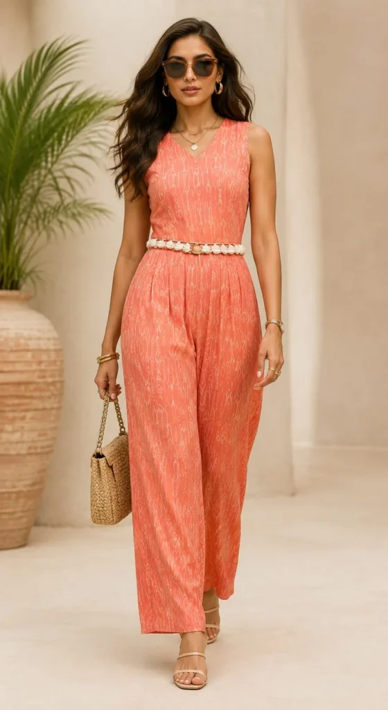 Feel-Good Fashion Starts Here: 15 Plus Size Outfit Ideas for Every Kind of Day 14 Jumpsuit With Statement Accessories