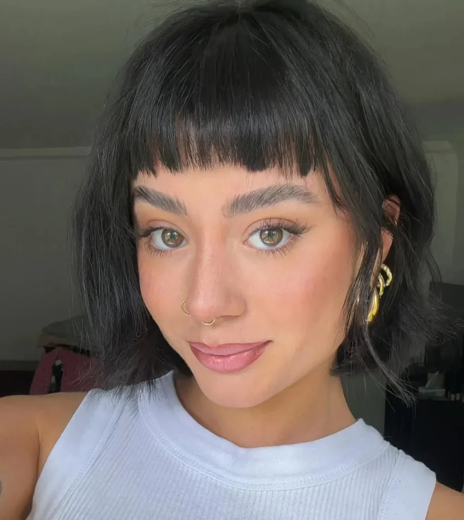 18 Bang Hairstyles That'll Make You Want to Grab Scissors ASAP 6 Micro Bangs