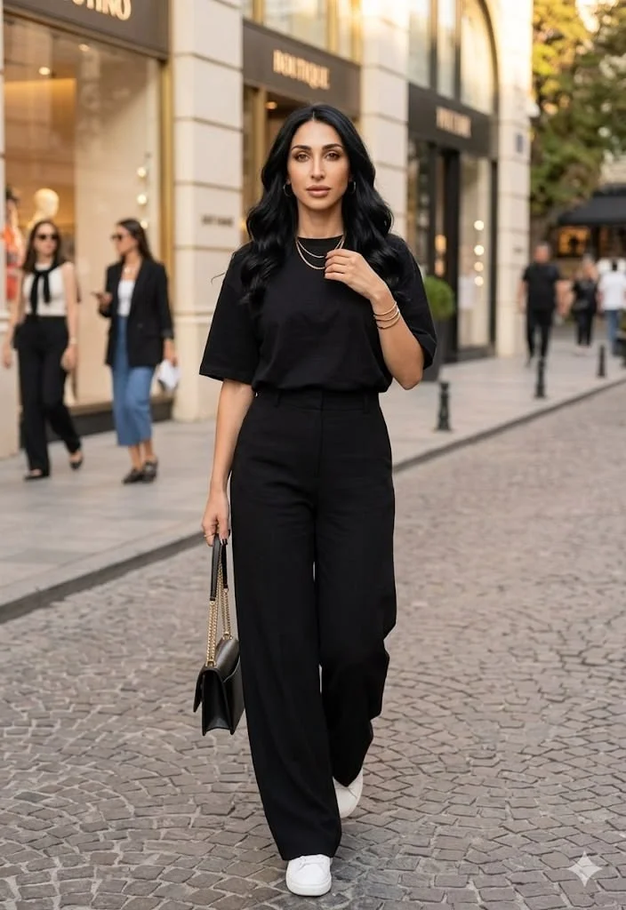 Feel-Good Fashion Starts Here: 15 Plus Size Outfit Ideas for Every Kind of Day 8 Monochrome Black Outfit