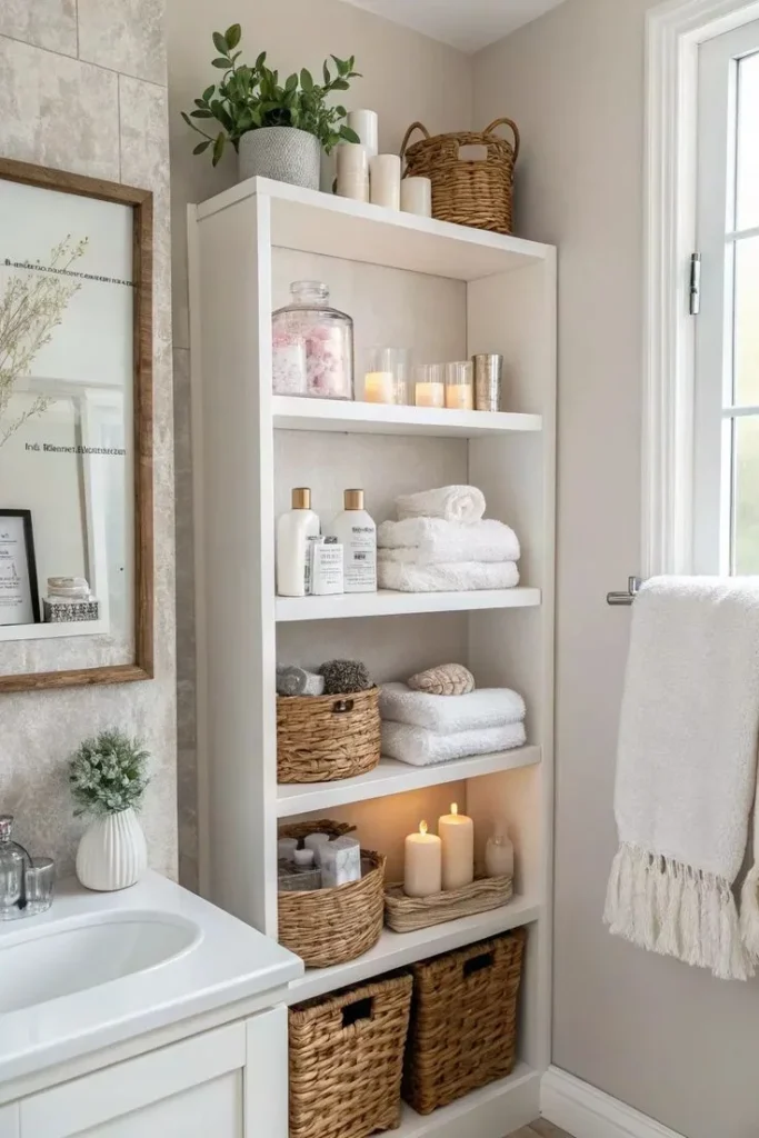 20 Trending Bathroom Ideas That Are Seriously Making Every Home Look Expensive in 2026 19 Open Shelving