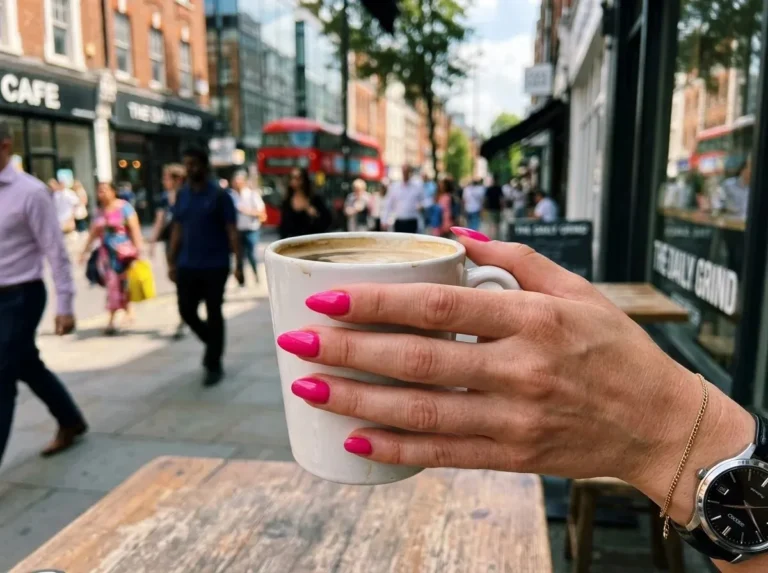 Pink Almond Nail