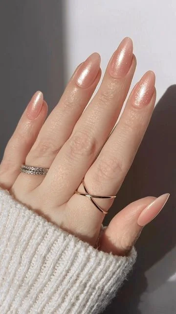 17 Pink Almond Nail Ideas That Are So Pretty, Your Mani Will Break the Group Chat 7 Strawberry Glazed Donut Pearls