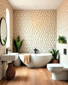 20 Trending Bathroom Ideas That Are Seriously Making Every Home Look Expensive in 2026 16 Textured Wall Finishes