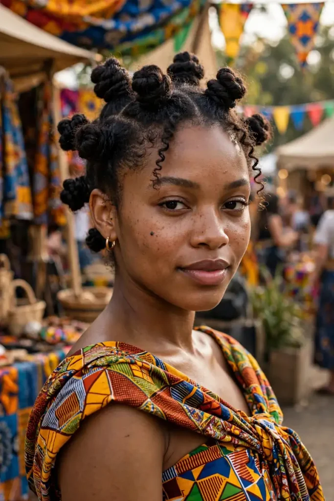 19 Cute Hairstyles for Curly Hair: Love Letters I Never Sent (Until Now) 5 curlyhair 04 bantu knots