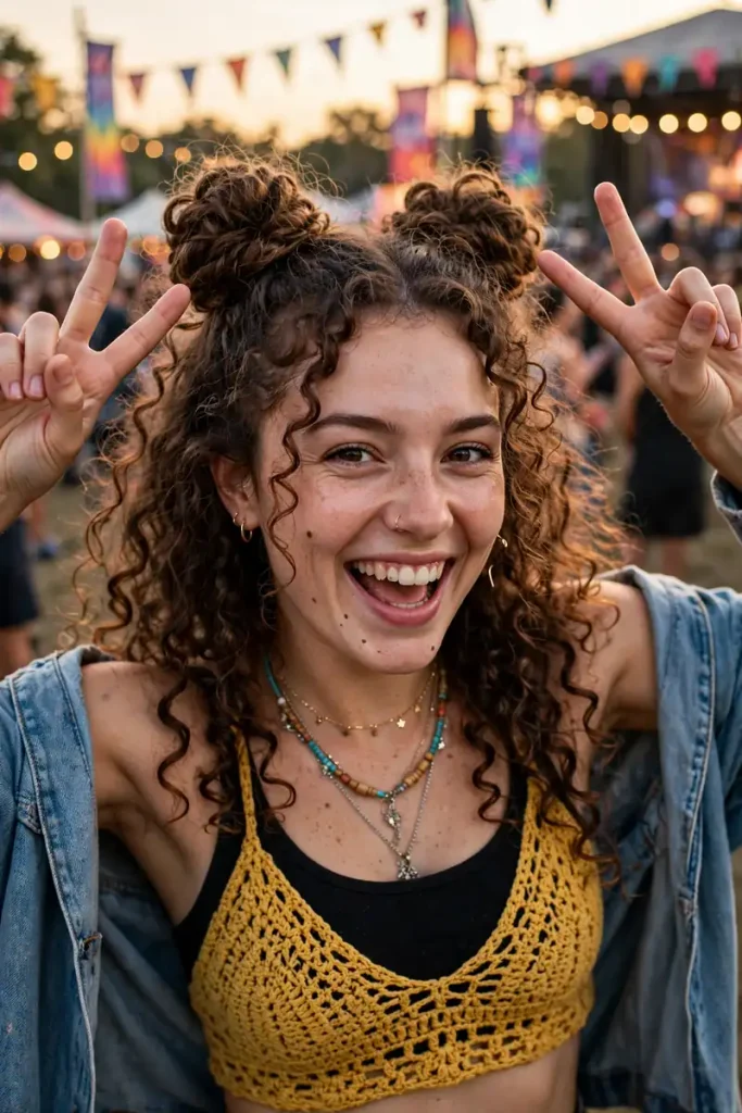 19 Cute Hairstyles for Curly Hair: Love Letters I Never Sent (Until Now) 11 curlyhair 10 space buns curly