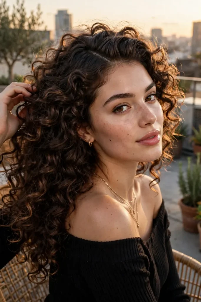 19 Cute Hairstyles for Curly Hair: Love Letters I Never Sent (Until Now) 17 curlyhair 16 side part volume