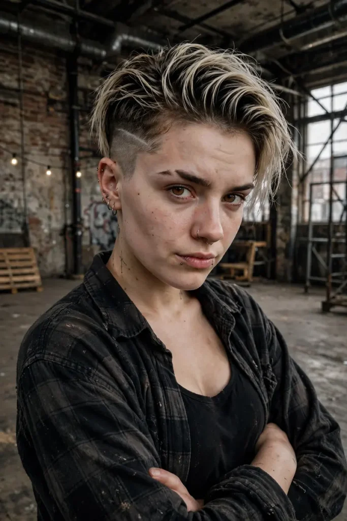 grunge 03 pushed back undercut