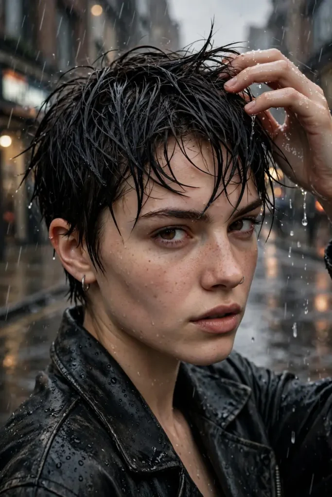 grunge 04 wet hands slicked crop