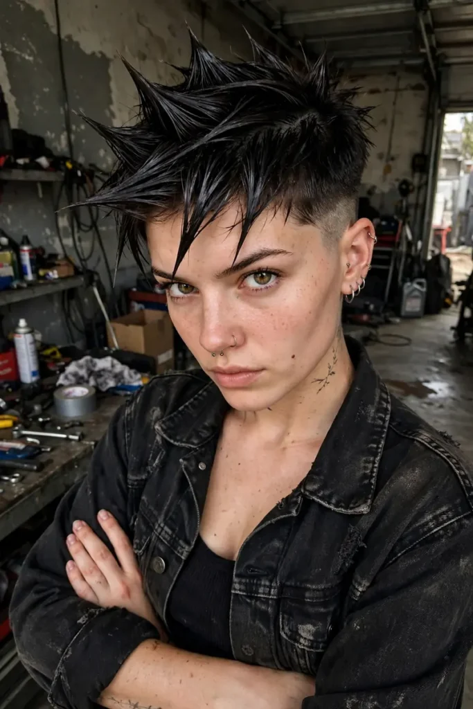 grunge 10 pomade spiked front