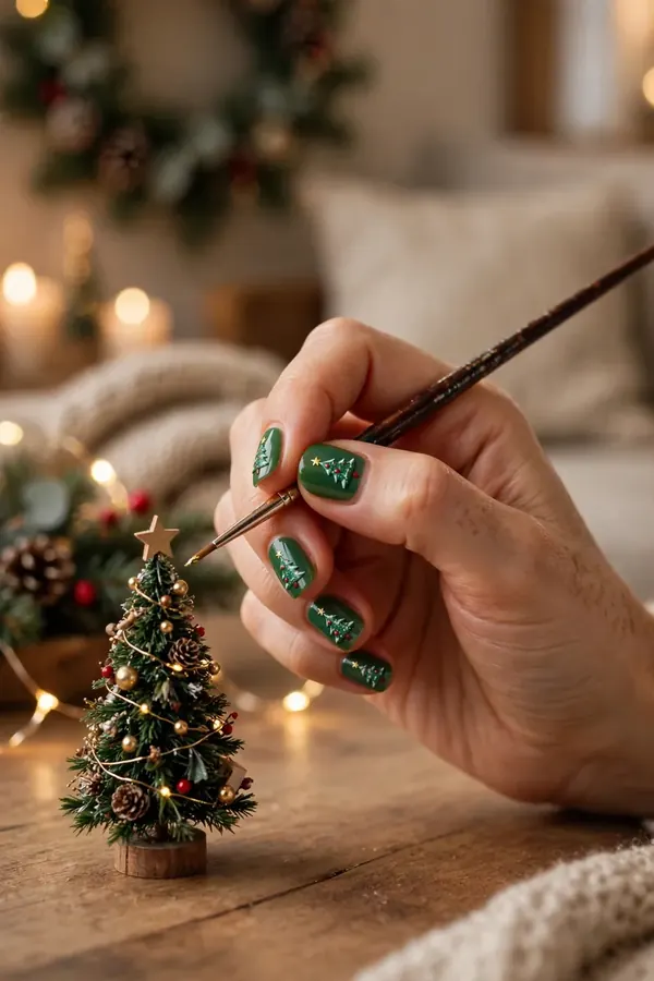 15 Christmas Nail Ideas So Pretty They Might Steal Santa’s Spotlight 14 image 184