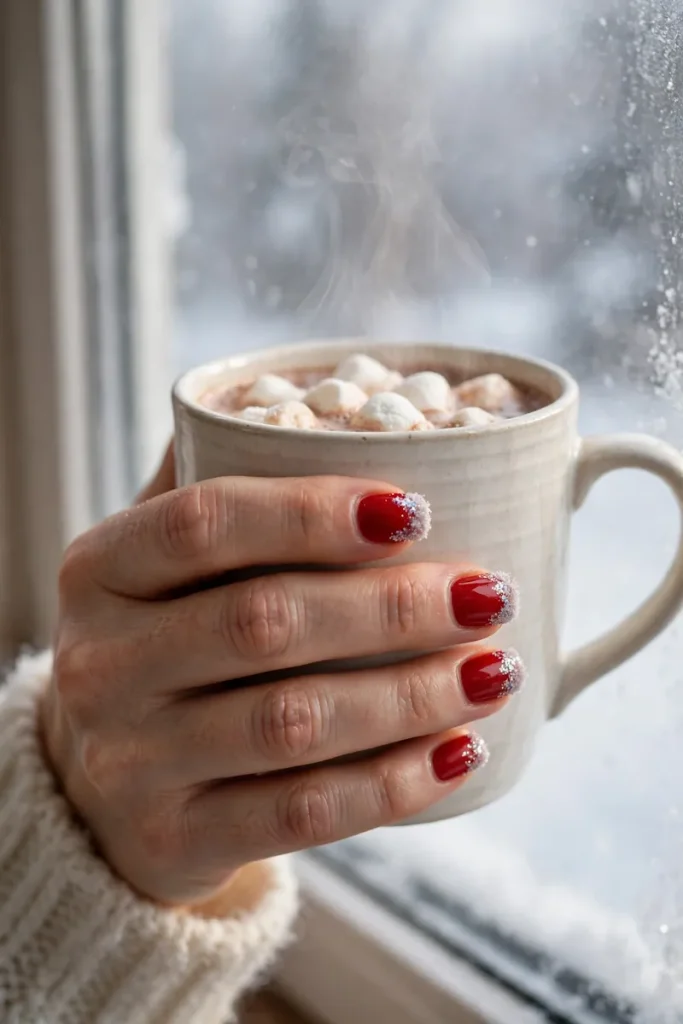 16 Red Christmas Nails That Look So Expensive, Nobody Will Guess Your Holiday Budget 6 image 190