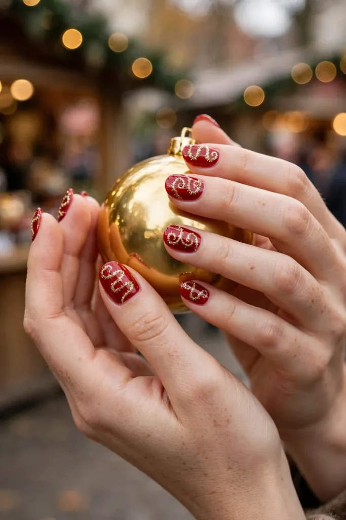 16 Red Christmas Nails That Look So Expensive, Nobody Will Guess Your Holiday Budget 3 image 191