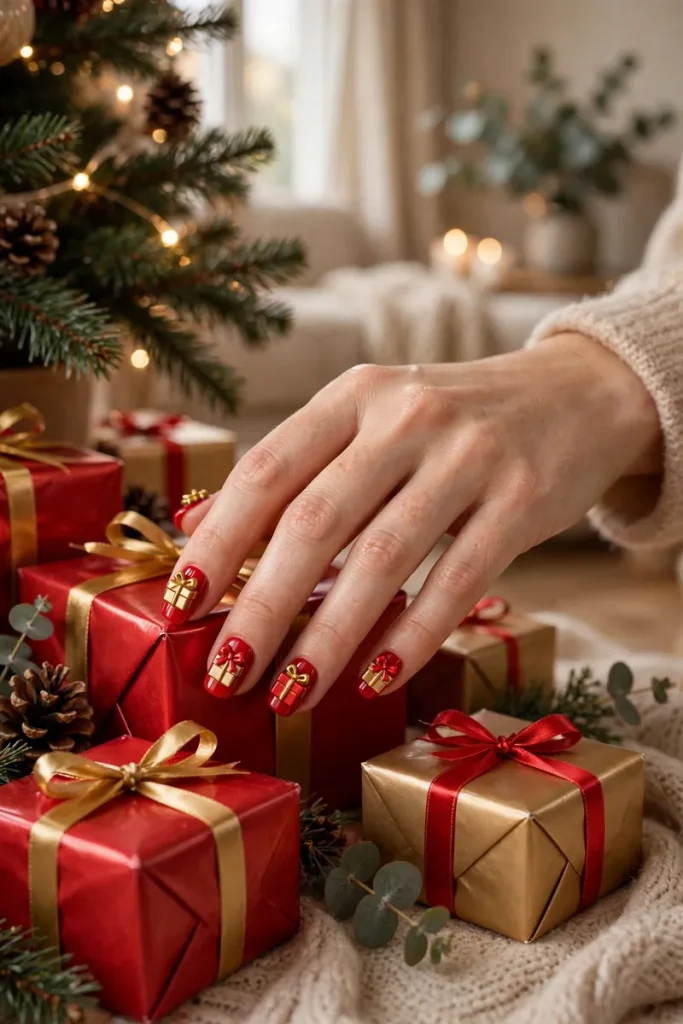 16 Red Christmas Nails That Look So Expensive, Nobody Will Guess Your Holiday Budget 7 image 192