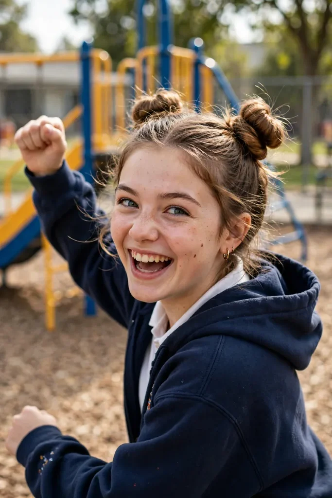school 07 space buns