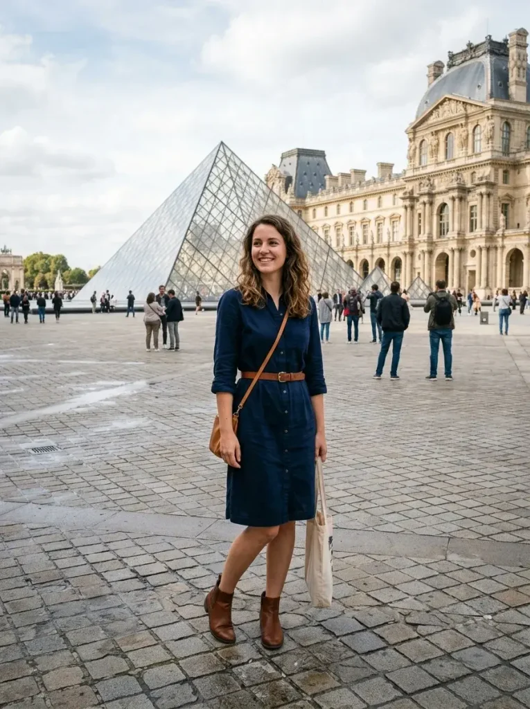 15 Early Fall Outfits for the Weeks You Can't Trust the Weather 13 A midweight shirt dress sleeves rolled to the elbow
