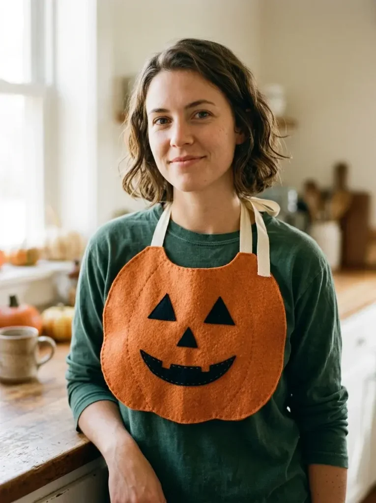 A simple bib shaped like a costume piece