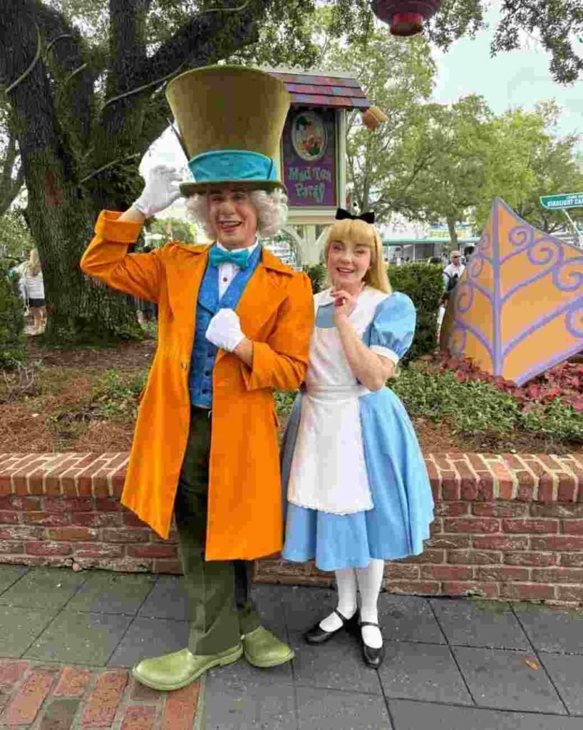 14 Halloween Costumes Duo Ideas That Make Dressing Up Twice as Fun 9 Alice and Mad Hatter