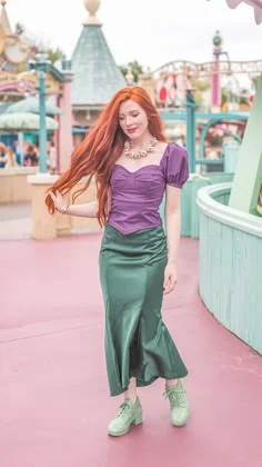 Cute, Comfy, and Full of Magic: 20 Disney Outfit Ideas for Every Kind of Park Day 11 Ariel Inspired Purple and Green Outfit