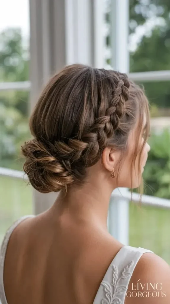 18 Church Hairstyles Ideas That Look Classy, Cute, and Effortlessly Put Together 5 Braided Low Bun 1