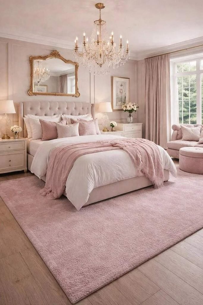 Your Bedroom Deserves This Glow-Up: 19 Cozy Bedroom Ideas That Make Every Night Feel Like a Luxury Staycation 4 Bring in a Plush Bedroom Rug