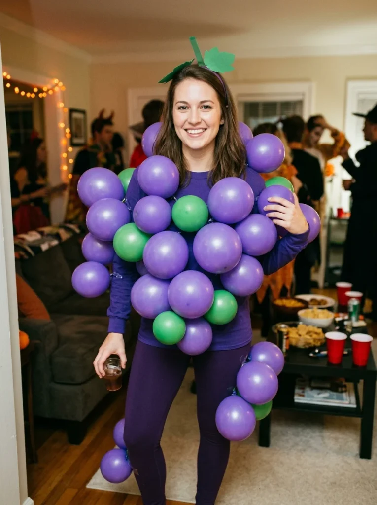 18 Last-Minute Halloween Costumes, Sorted by What You're Starting From 9 Bunch of Grapes Last Minute Halloween Costumes