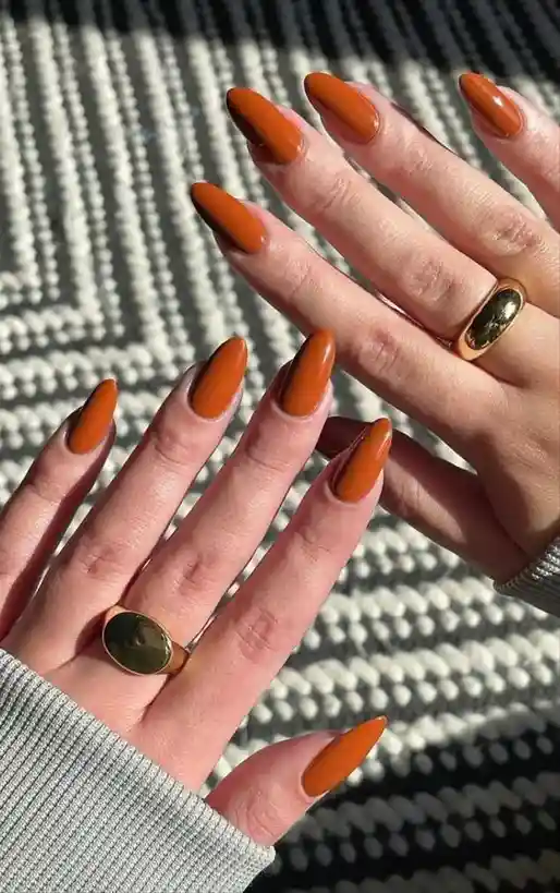 15 Fall Nail Ideas That Feel Cozy, Chic, and Perfect for Autumn Days 10 Burnt Orange Nails