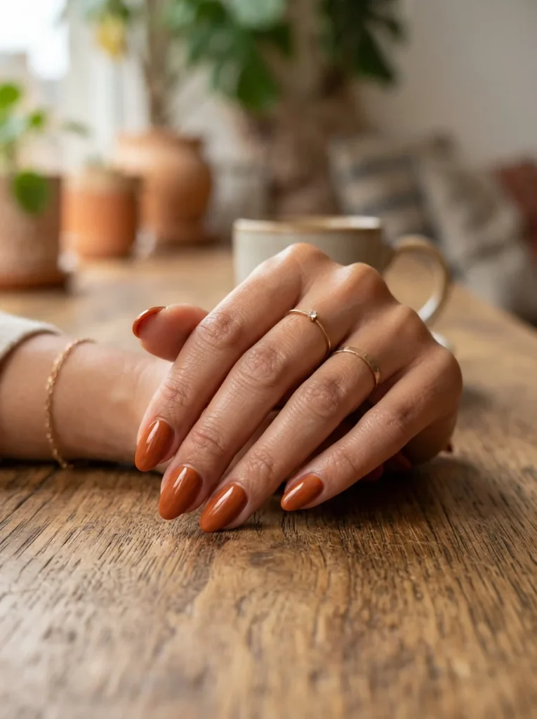 13 Fall Orange Nails, Stocked Like Jars on a Spice Rack 2 Burnt Sienna