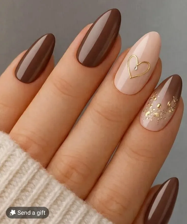 17 Brown Fall Nails That'll Make You Ditch Your Basic Nude Polish Forever 3 Cafe Au Lait Nude Brown