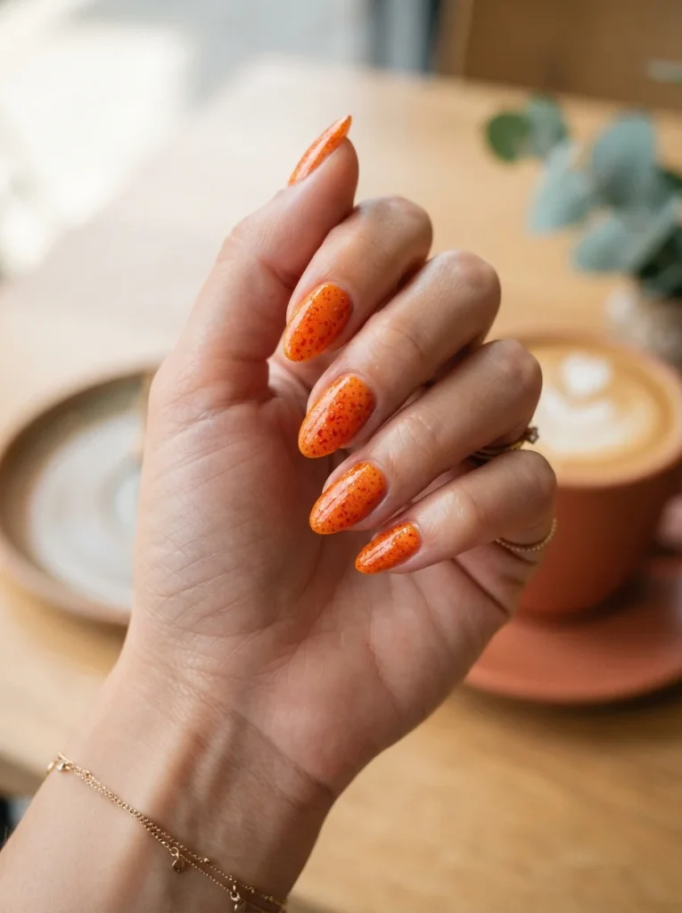 13 Fall Orange Nails, Stocked Like Jars on a Spice Rack 9 Chili Flake