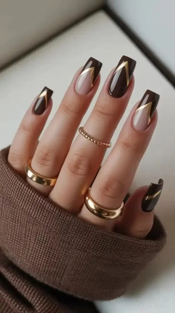 15 Fall Square Nails That Make Autumn Manicures Feel Extra Chic 1 Chocolate Brown Square Nails