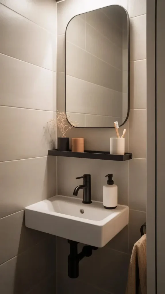 18 Guest Bathroom Ideas So Good Your Visitors Might “Accidentally” Stay Longer 12 Choose a Compact Yet Stylish Sink