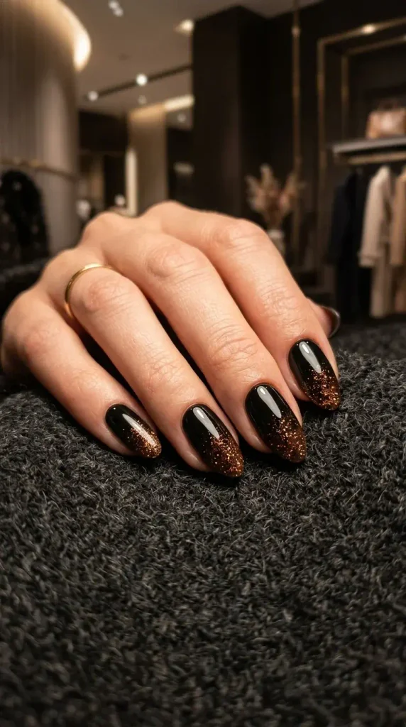 15 Fall Nail Ideas for a Cozy Autumn Manicure You’ll Love 8 Classic Black With Autumn Details