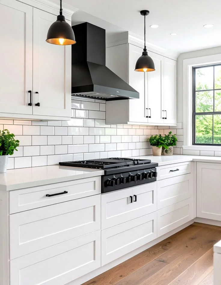 17 Kitchen Backsplash Ideas That Are So Chic, You’ll Suddenly Want to Cook Every Night 1 Classic White Subway Tile
