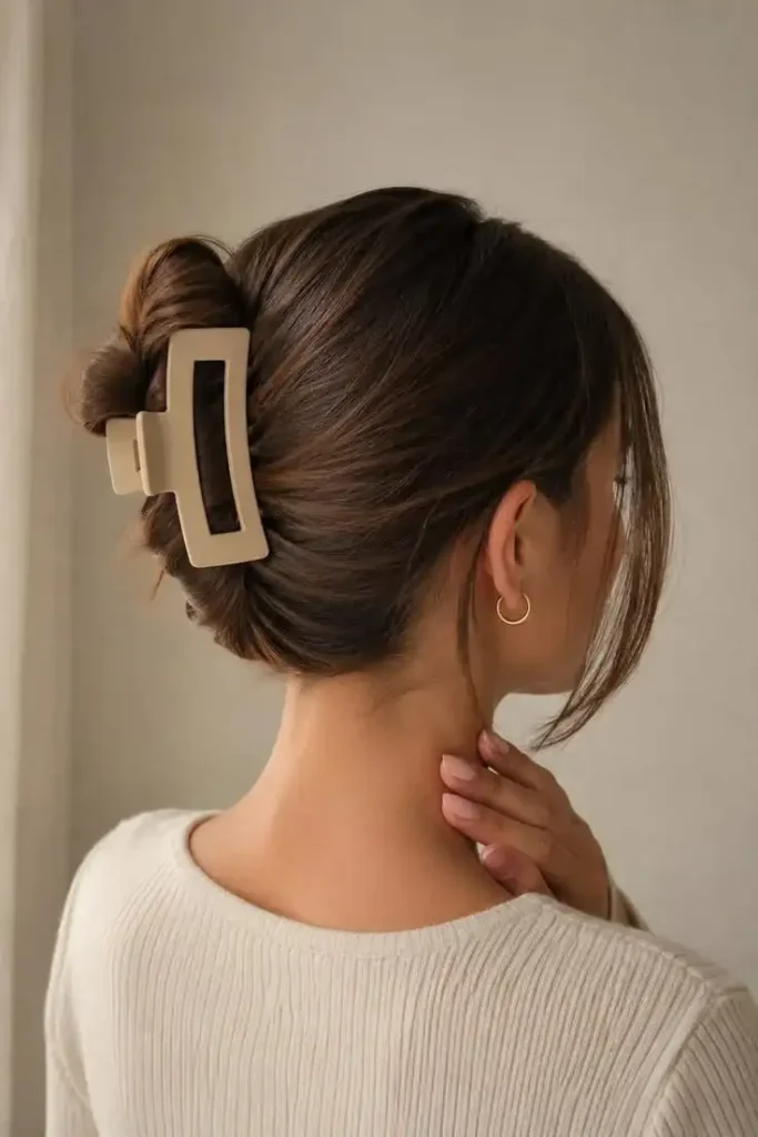 Your Next Night-Out Look Starts With These 16 Going Out Hairstyles Ideas 9 Claw Clip Twist
