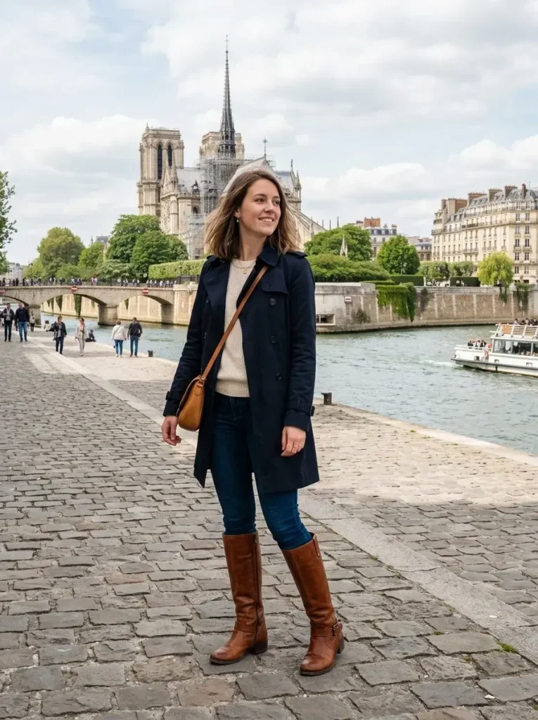 Cognac Boots as the Whole Point